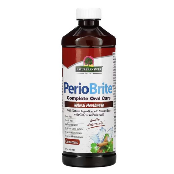 PerioBrite CinnaMint Mouthwash Bottle Front
