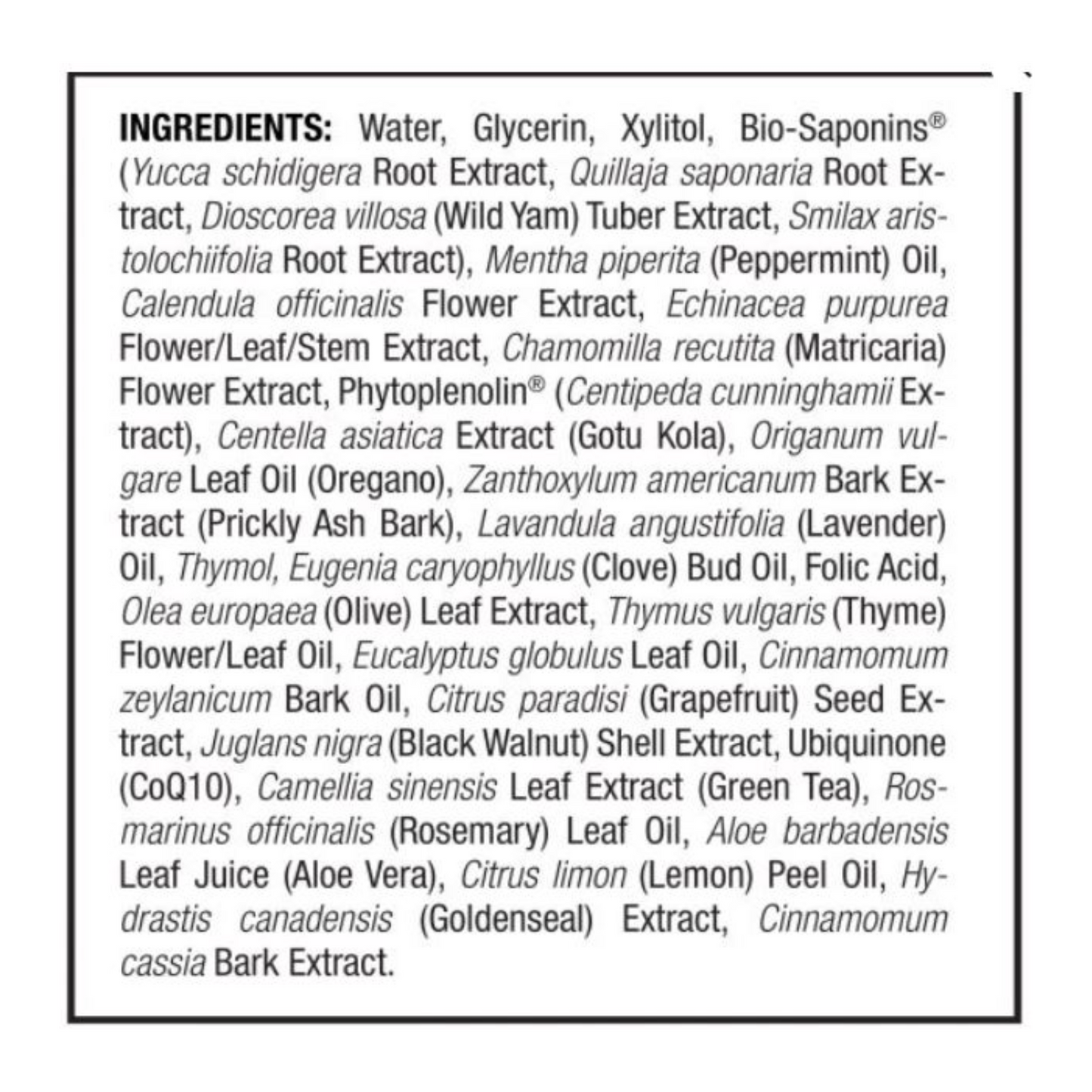 PerioBrite CoolMint MouthWash Ingredients 