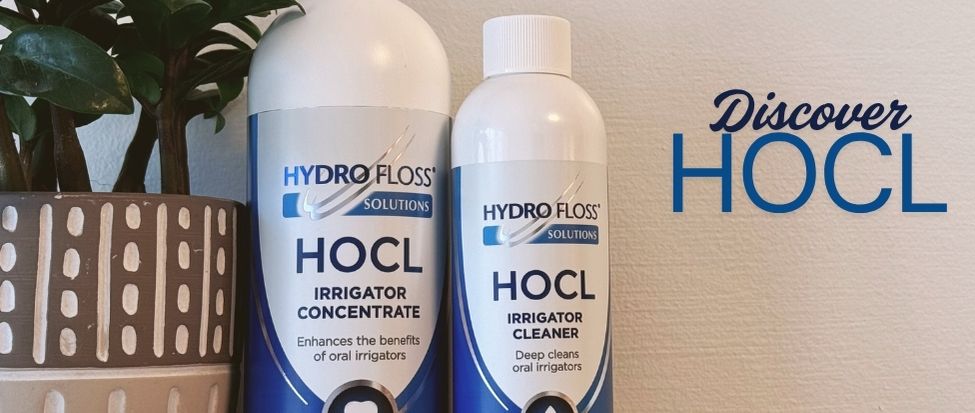 Natural Gum Disease Prevention with Hydro Floss Solutions HOCL Irrigator Concentrate