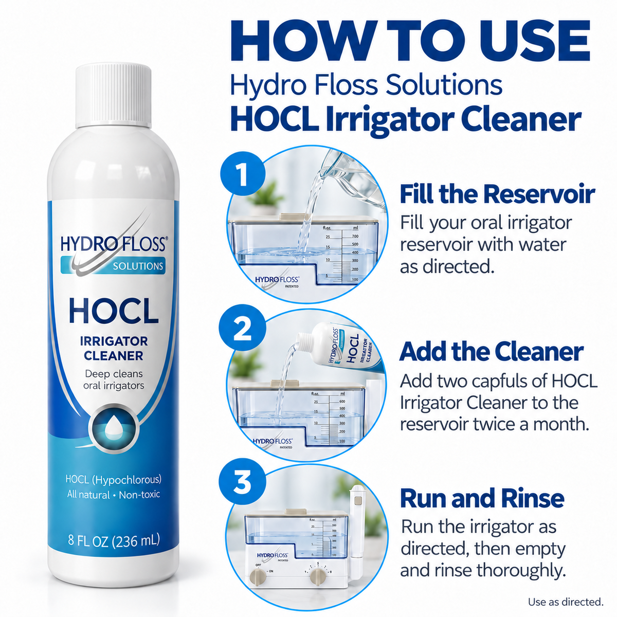 HOCL Irrigator Cleaner